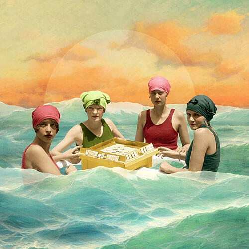 Retro Ocean Game Art déco reproduction