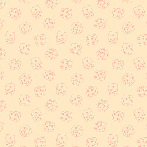 Lucky Dice Pattern Art déco reproduction