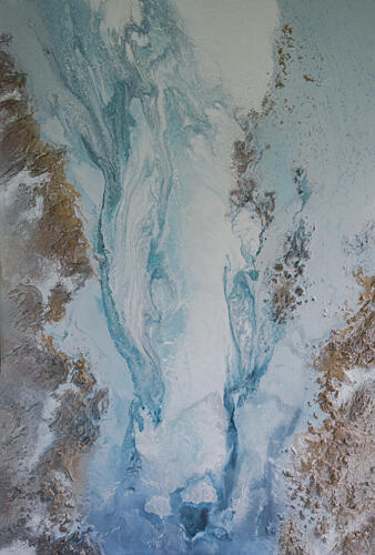 Serene River Delta Art déco reproduction