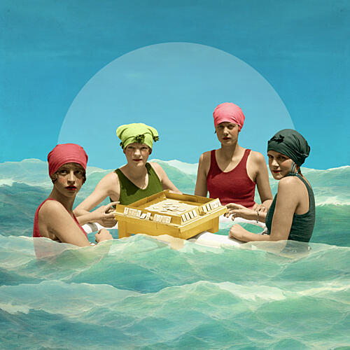 Summer Beach Game Art déco reproduction