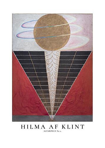 Hilma af Klint Altarpiece No2 Poster Art Print by Hilma AF Klint