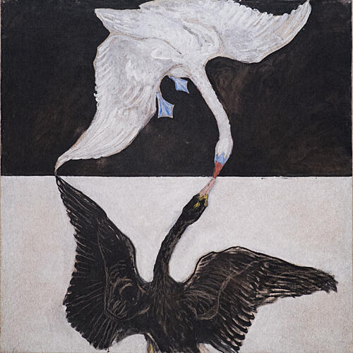 Hilma af Klint the Swan Art déco reproduction