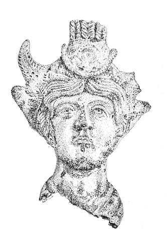 Crowned Goddess Head Art Print