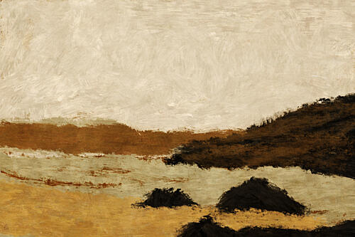 Earthy Abstract Landscape Art déco reproduction