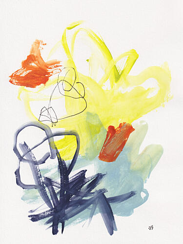 Vibrant Abstract Marks Art déco reproduction