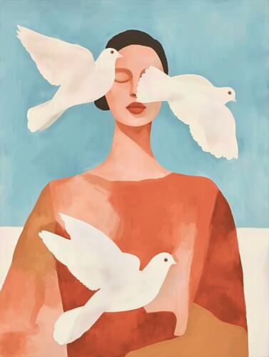 She Will Be Free Art Print