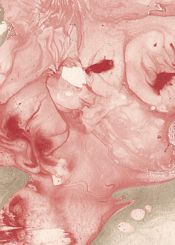 Earthy Blush Swirls Art déco reproduction
