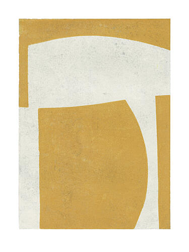 Golden White Curves Art déco reproduction
