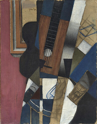 Guitar and Pipe 1913 Art Print