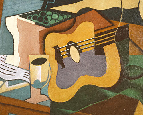Juan Griss Still Life with Guitar 1920 Art déco reproduction