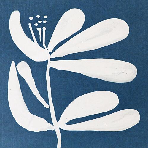 Minimalist White Flower Art déco reproduction