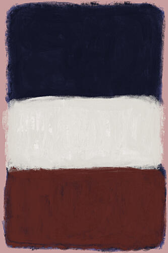 Serene Color Blocks Art déco reproduction
