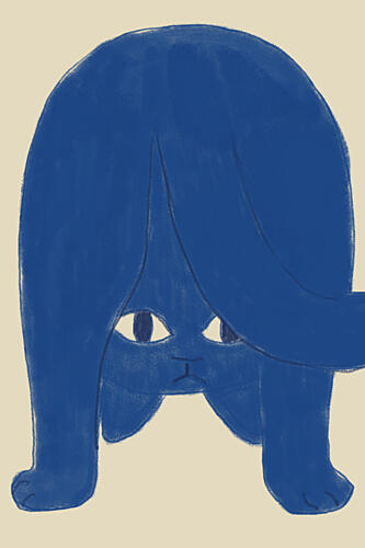 The Blue Acrobat Art déco reproduction