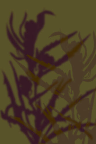 Deep Botanical Shadows Art déco reproduction