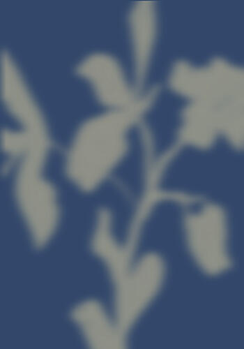 Blue Botanical Dreams Art déco reproduction