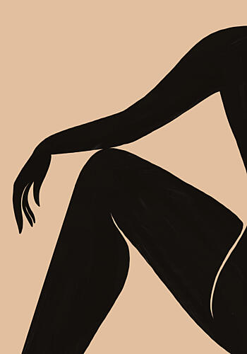 Elegant Feminine Form Art déco reproduction