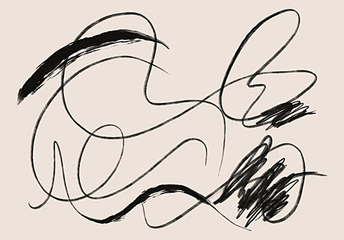 Expressive Abstract Lines Art déco reproduction