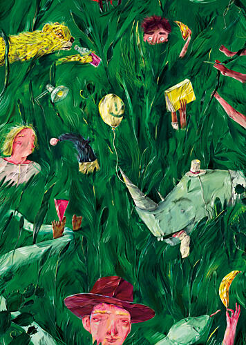 Whimsical Jungle World Art Print by Natascha Baumgartner