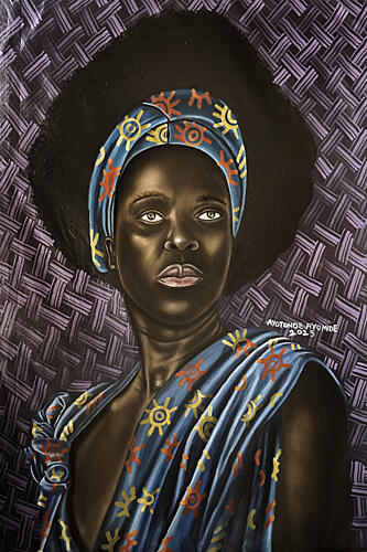 Regal African Portrait Art Print by Ayotunde Ayomide