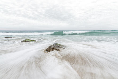 Rhythms of the Atlantic Shore Art Print by Ryno Botha
