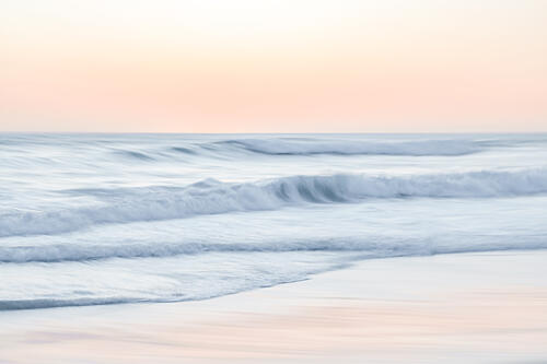 Soft Pastel Ocean Waves Art Print by Ryno Botha
