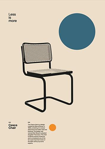 Iconic Modern Chair Art déco reproduction