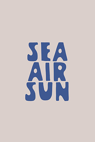 Coastal Summer Vibe Art déco reproduction
