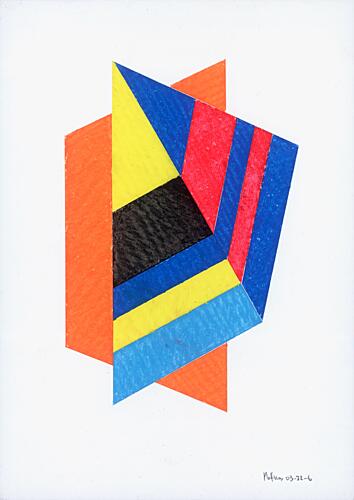 Dynamic Geometric Abstract Art Print by Matthaus