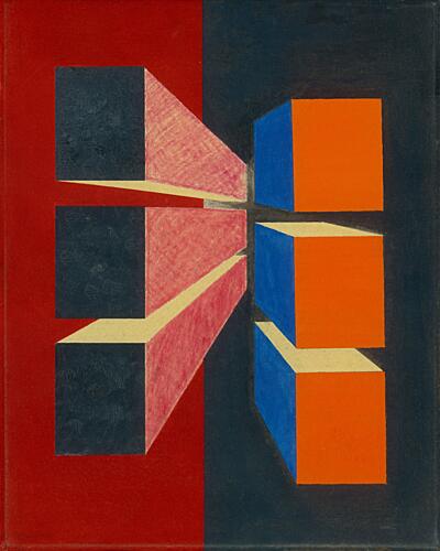 Modern Geometric Design Art Print by Matthaus