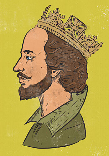 Regal King Profile Art Print