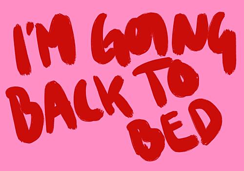 Going Back to Bed Art déco reproduction