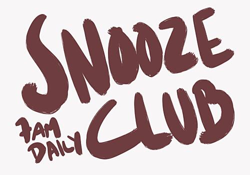 Snooze Club 7 Am Art déco reproduction