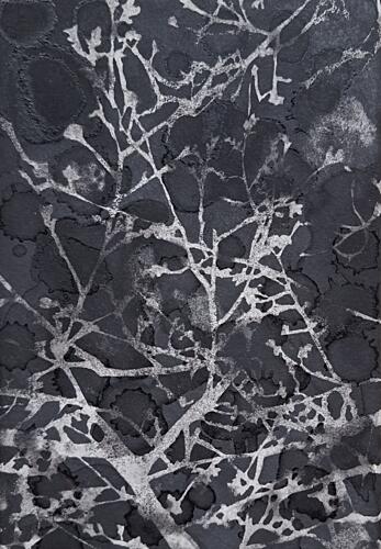 Dark Winter Branches Art déco reproduction
