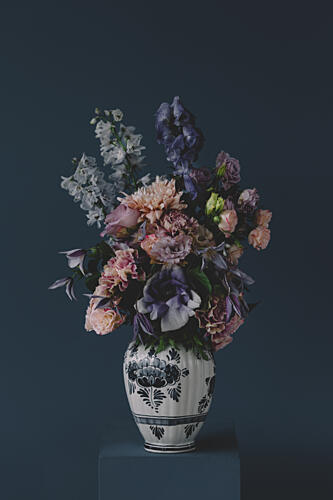 Moody Floral Arrangement Art Print by Masha Bakker Matijevic