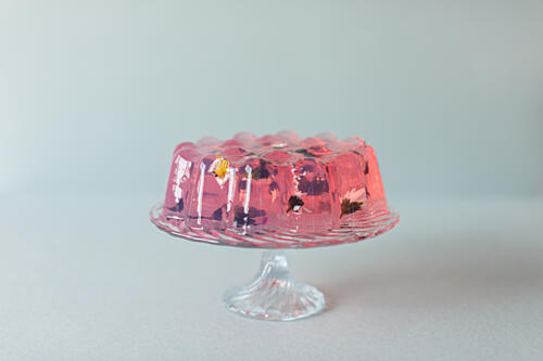 Floral Jelly Dessert Art Print by Masha Bakker Matijevic
