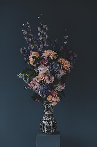Moody Floral Bouquet Art déco reproduction