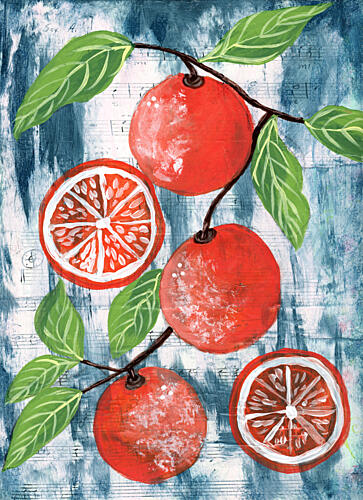 Blood Orange Melody Art déco reproduction