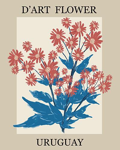 Artistic Floral Bloom Art déco reproduction