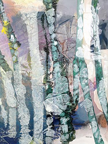 Misty Forest Abstract Art Print