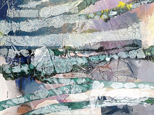 Organic Textured Layers Art déco reproduction