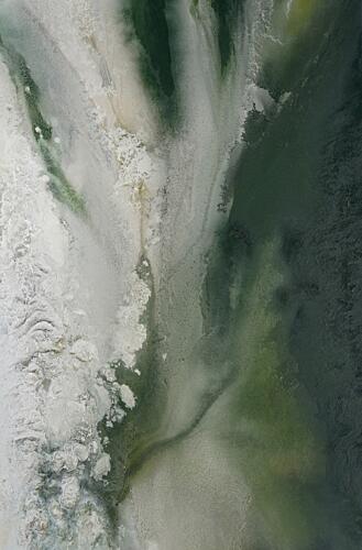 Aerial Green Flow Art déco reproduction