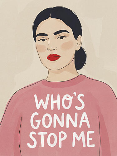Whos Gonna Stop Me Art déco reproduction