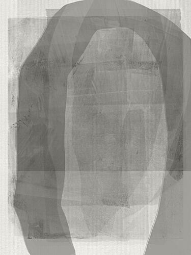 Soft Gray Layers Art déco reproduction