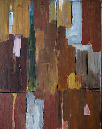 Earthy Color Blocks Art Print by Kjeld Olsen