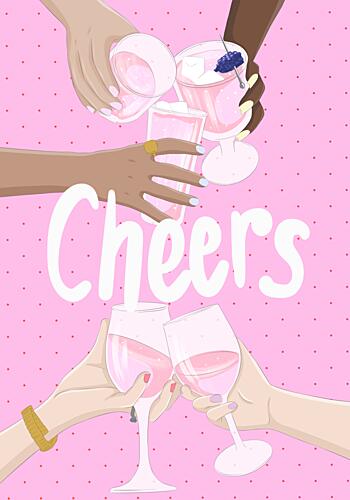 Cheers to Friendship Art Print by Lisen Vennesland