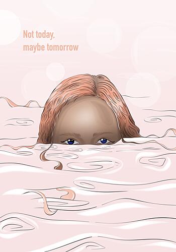 Not Today Maybe Tomorrow Art déco reproduction