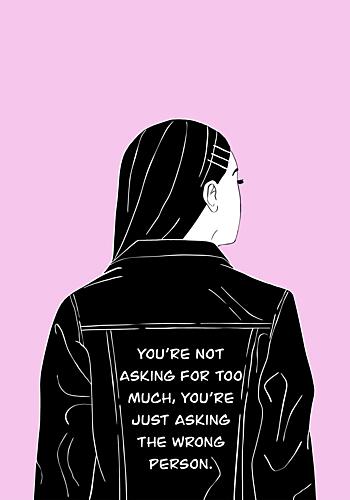 Womans Empowering Quote Art Print by Lisen Vennesland