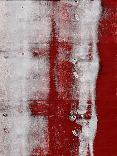 Bold Crimson Abstract Art déco reproduction