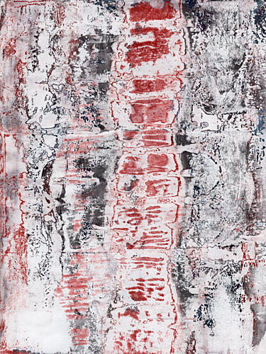 Red Grunge Texture Art déco reproduction