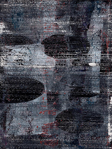 Dark Textured Shapes Art déco reproduction